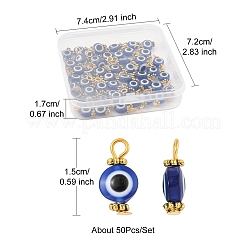 50Pcs Evil Eye Resin Pendants&nbsp;PALLOY-FS00036