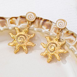 Alloy Enamel Stud Dangle Earrings for Women&nbsp;WGFF9F2-01