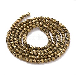 Electroplate Glass Beads Strands&nbsp;X-GLAA-H021-01A-FP07