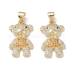 Brass Micro Pave Cubic Zirconia Pendants&nbsp;KK-M240-11