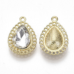 Crystal Glass Rhinestone Pendants&nbsp;X-PALLOY-S132-115-RS
