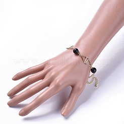 Brass Bar Link Chain Bracelets&nbsp;BJEW-JB04504