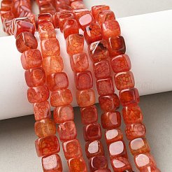 Natural Dragon Veins Agate Beads Strands&nbsp;G-G177-E01-05