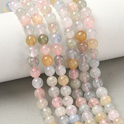 Round Natural Morganite Bead Strands&nbsp;G-L425-30-6mm