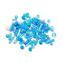7 Style Baking Paint & Transparent & Trans & Ceylon Glass Seed Beads&nbsp;SEED-YW0001-45D