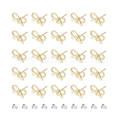 50Pcs Bowknot Alloy Stud Earring Findings&nbsp;FIND-DC0005-03