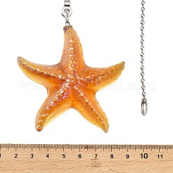 Glass Charms Ceiling Fan Pull Chain Extenders&nbsp;HJEW-H064-01C-P