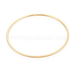 304 Stainless Steel Plain Bangles For Women&nbsp;BJEW-N033-03G
