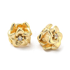 Brass Bead with Glass&nbsp;KK-H460-05G