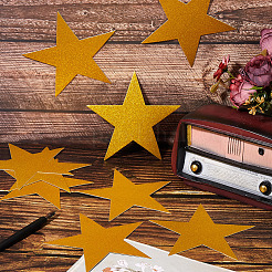 60Pcs Paper Glitter Star Wall Decoration&nbsp;AJEW-SP0001-17A