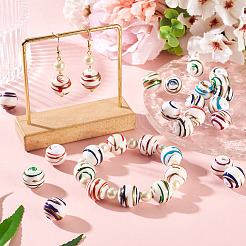 20Pcs Acrylic Stripe Beads&nbsp;MACR-TA0002-77