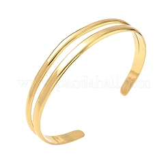 304 Stainless Steel Hollow Cuff Bangles&nbsp;SA-CBA46AF-29G