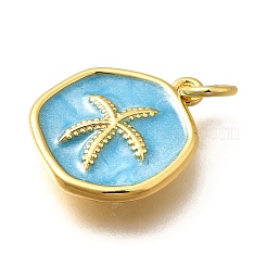 Brass Enamel Pendants&nbsp;X-KK-Q043-11G-A