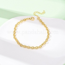Brass Cable Chain Bracelets for Women&nbsp;BJEW-C140-04G