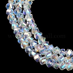 Electroplate Glass Beads Strands&nbsp;GLAA-Q105-04C