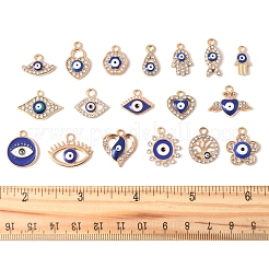 36Pcs 18 Styles Alloy Enamel Charms&nbsp;ENAM-FS0002-87