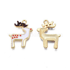 Rack Plating Alloy Enamel Pendants&nbsp;ENAM-N055-120