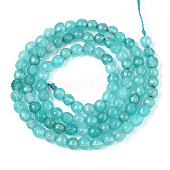 Dyed Natural White Jade Beads Strands&nbsp;G-T139-4mm-60-15