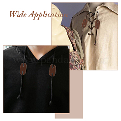 50Pcs Oval PU Leather Slider Buckle&nbsp;FIND-HS0001-84