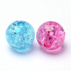 Transparent Crackle Acrylic Beads&nbsp;CACR-R008-10mm-M