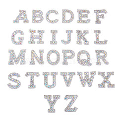 Alphabet Resin Rhinestone Patches&nbsp;DIY-TAC0005-45D