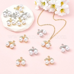 10Pcs Alloy Rhinestone Pendants&nbsp;FIND-YW0010-96G