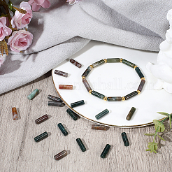 1 Strand Column Natural Indian Agate Beads Strands&nbsp;G-PA0002-31