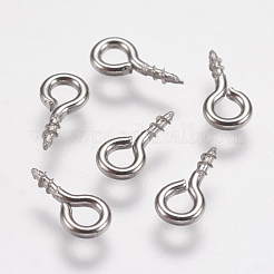 Tarnish Resistant 304 Stainless Steel Screw Eye Pin Peg Bails&nbsp;STAS-I097-077D