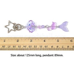 Glass & Lampwork & Acrylic Pendant Decorations&nbsp;KEYC-FS00033-01