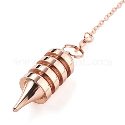 Brass Dowsing Pendulum Big Pointed Cone Pendants&nbsp;KK-H491-02RG