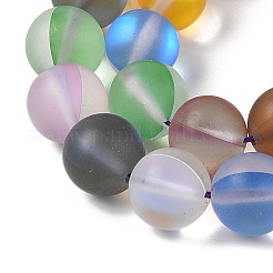 Electroplated Synthetic Moonstone Beads Strands&nbsp;G-C131-B01-03