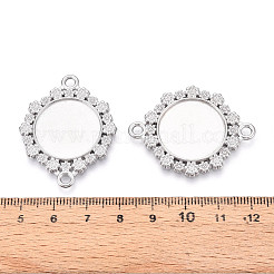 Non-Tarnish 304 Stainless Steel Connector Cabochon Settings&nbsp;STAS-N114-03P