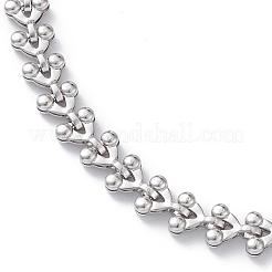 Non-Tarnish 304 Stainless Steel Cobs Chain Bracelets for Men Women&nbsp;STAS-B039-10P