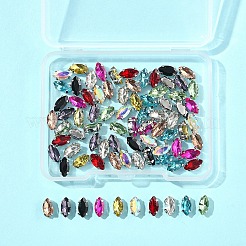 80Pcs 10 Colors Sew on Rhinestone&nbsp;RGLA-FS0001-18