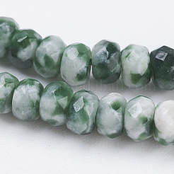 Natural Green Spot Jasper Beads Strands&nbsp;G-K255-07