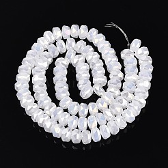 Electroplate Imitation Jade Glass Beads Strands&nbsp;EGLA-N022-05B-B01