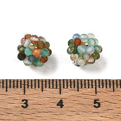 Natural Multi-Color Agate Woven Beads&nbsp;GG-CBA2E9C-F25-01