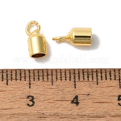 Rack Plating Brass Cord End&nbsp;KK-F873-15G