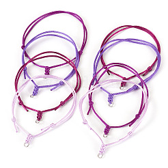 40Pcs 4 Colors Adjustable Nylon Cord Bracelets Making&nbsp;BJEW-TA00673