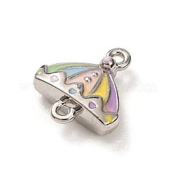 Alloy Enamel Connector Charms&nbsp;FIND-G116-01P