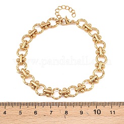 304 Stainless Steel Link Chain Bracelets for Women&nbsp;BJEW-H207-01C-G