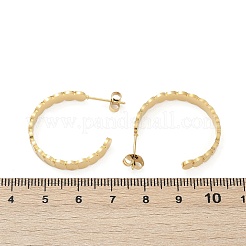 304 Stainless Steel C-Shaped Stud Earrings&nbsp;EJEW-V004-05G