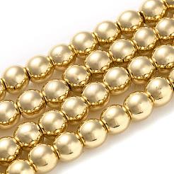 Electroplate Non-magnetic Synthetic Hematite Bead Strands&nbsp;G-Q466-6mm-04