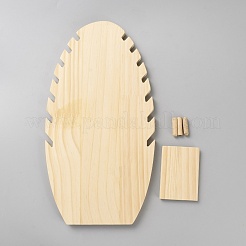 Wooden Slant Back Necklace Display Board&nbsp;NDIS-WH0016-09C