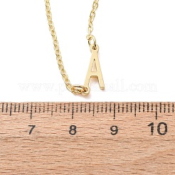 Brass Initial Link Chain Necklaces for Women&nbsp;FS-WG848C9-01