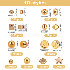 1240Pcs 10 Style CCB Plastic Beads&nbsp;CCB-CA0001-07