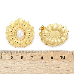 304 Stainless Steel Plastic Imitation Pearl Stud Earrings&nbsp;EJEW-U070-01G