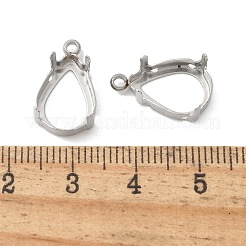 304 Stainless Steel Pendant Cabochos&nbsp;STAS-C117-04A-P