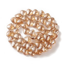 Transparent Electroplate Glass Bead Strands&nbsp;EGLA-P050-M