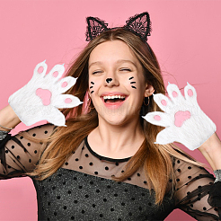 Polyester Fiber Gloves&nbsp;AJEW-WH0816-231B